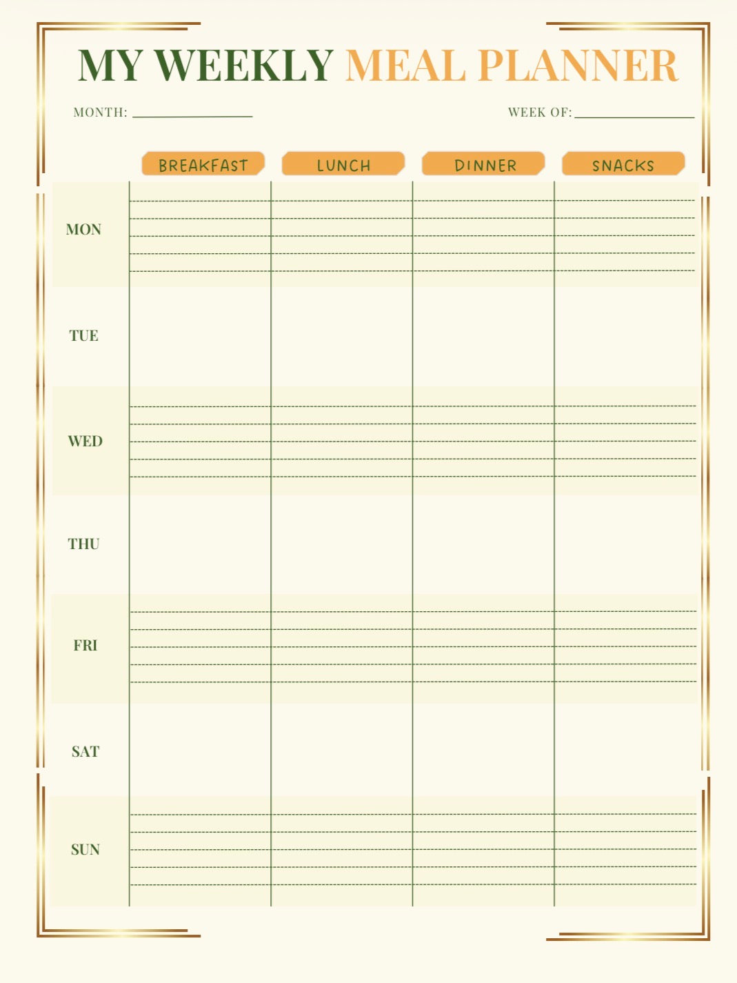 Simple Grocery Planner For Busy Families