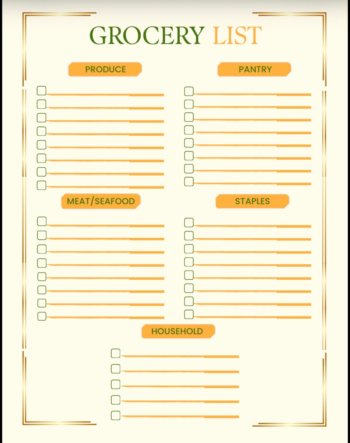 Simple Grocery Planner For Busy Families