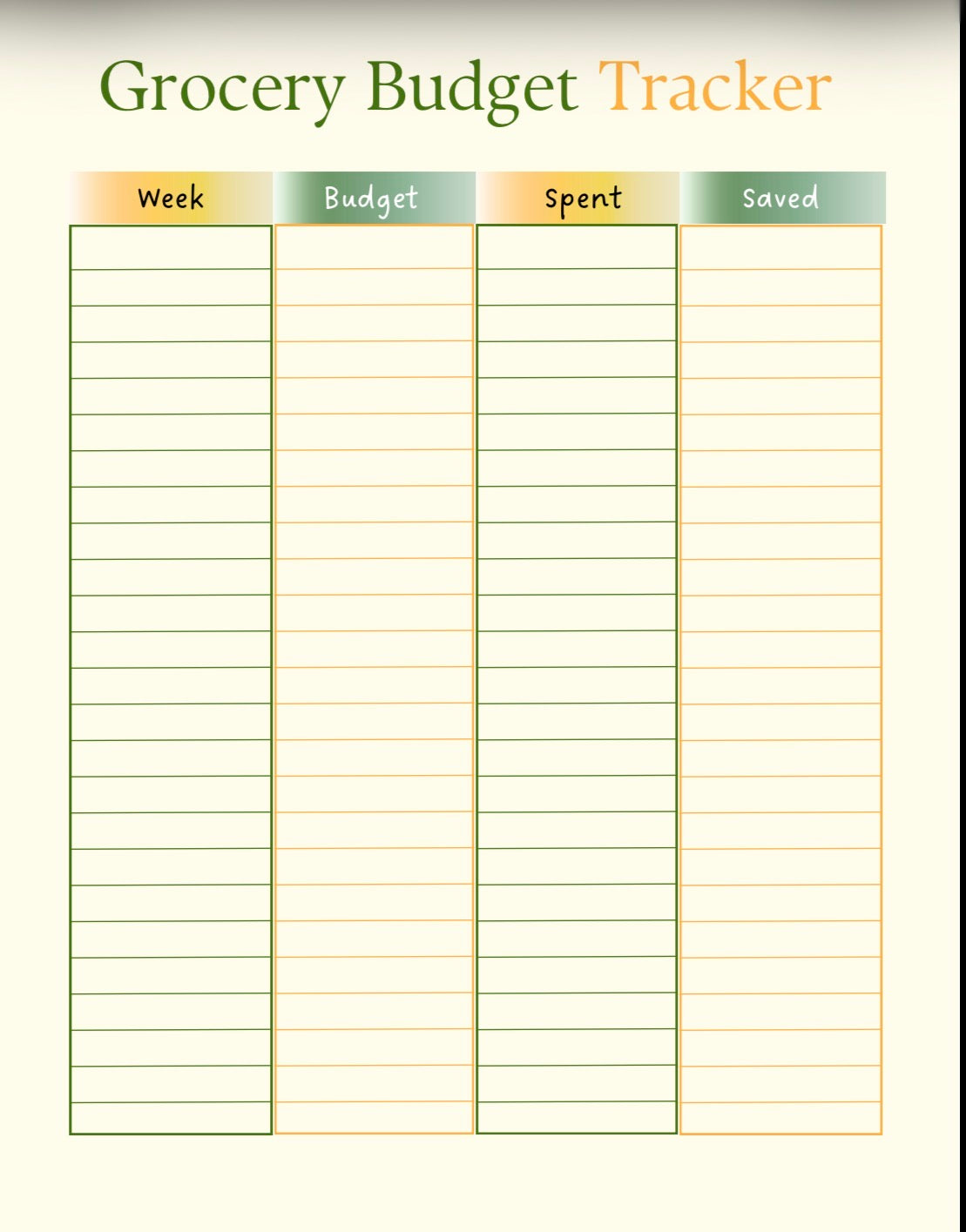Simple Grocery Planner For Busy Families